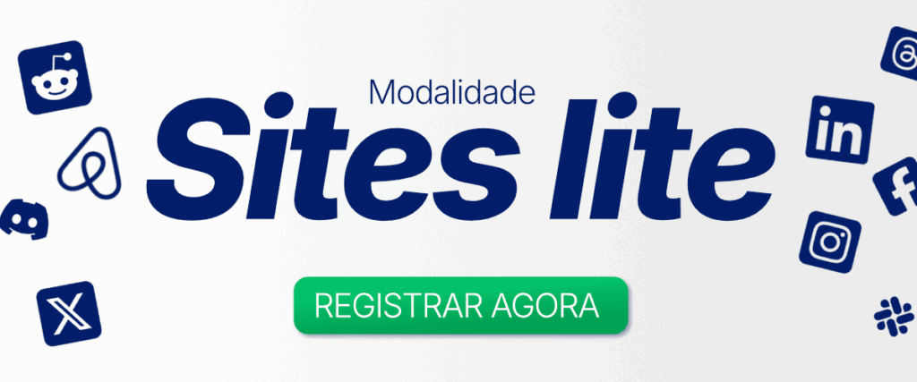 Modalidade Sites Lite [Registrar agora]