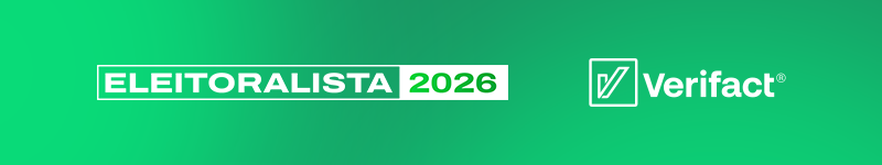 Banner verde com as marcas Eleitoralista 2026 e Verifact para conteúdo sobre assédio eleitoral e prova digital.