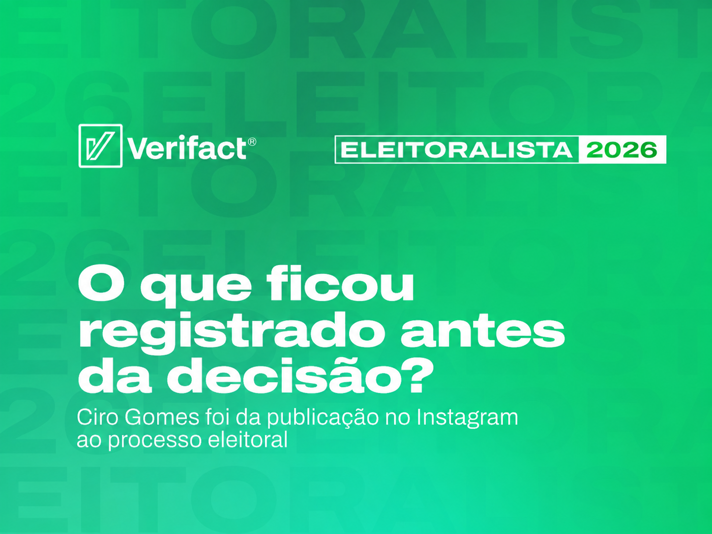O post que Ciro Gomes levou ao TRE
