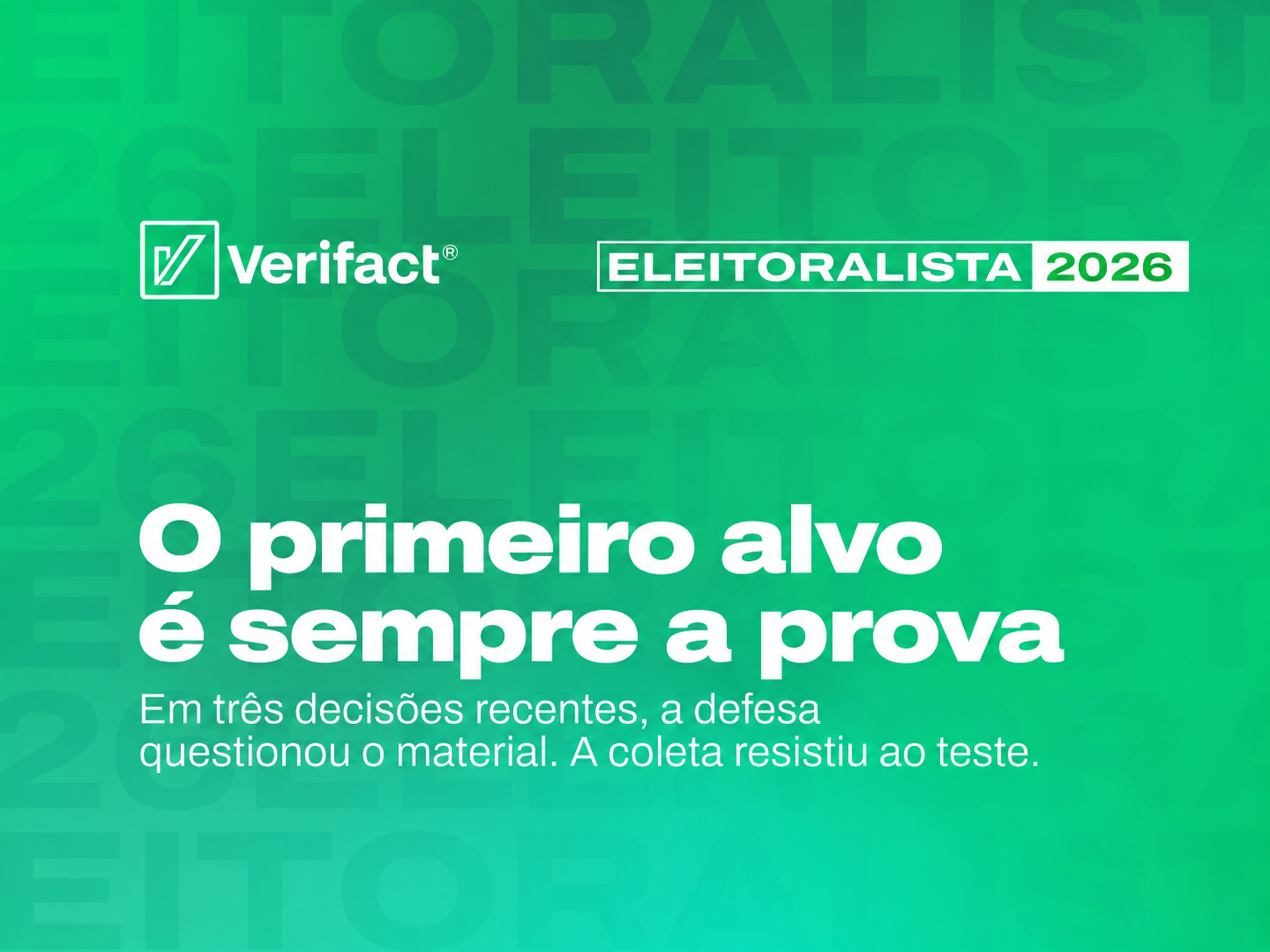Provas digitais com Verifact passam pelo teste do TRE